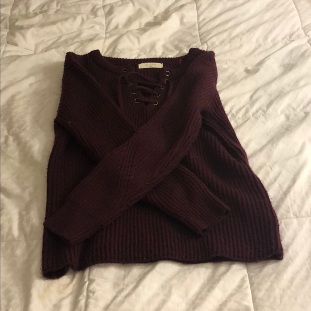 thick, cozy sweater